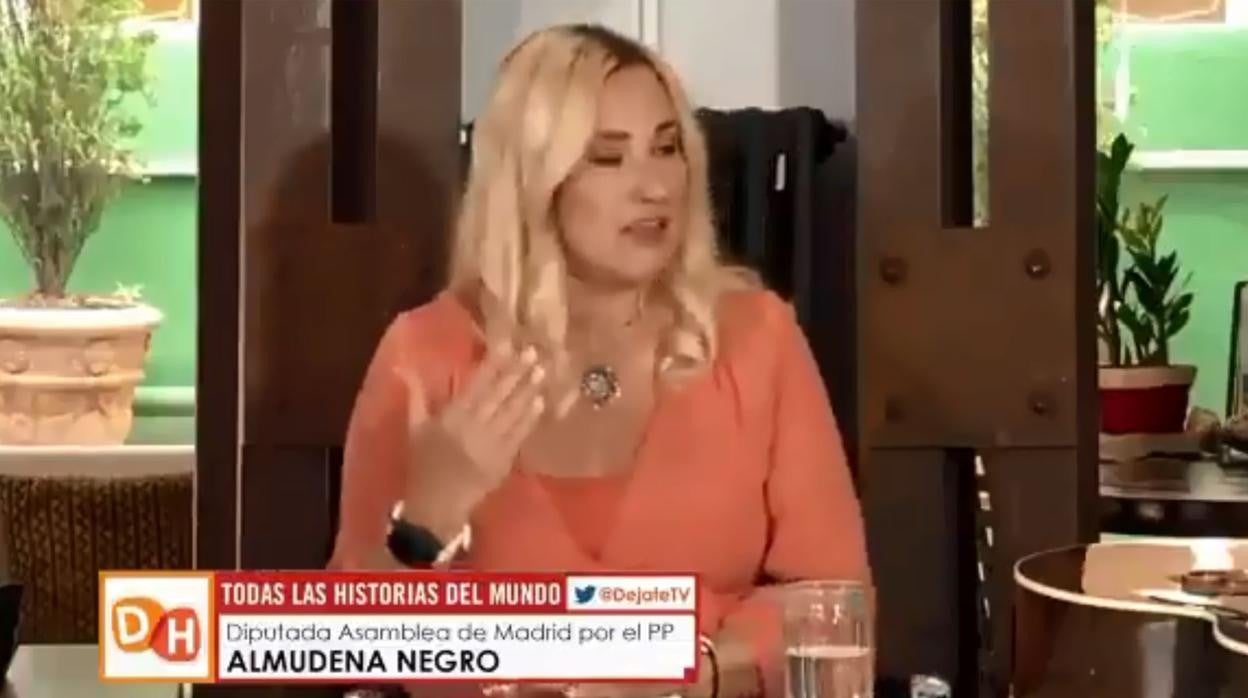 La diputada del PP de Madrid Almudena Negro