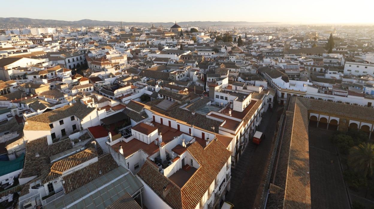 Imagen de la Judería desde la torre campanario de la Mezquita-Catedral de Córdoba