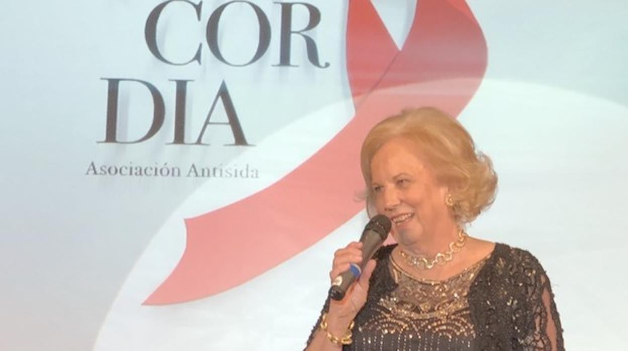 María Luisa de Prusia durante una de las última galas celebradas en Marbella