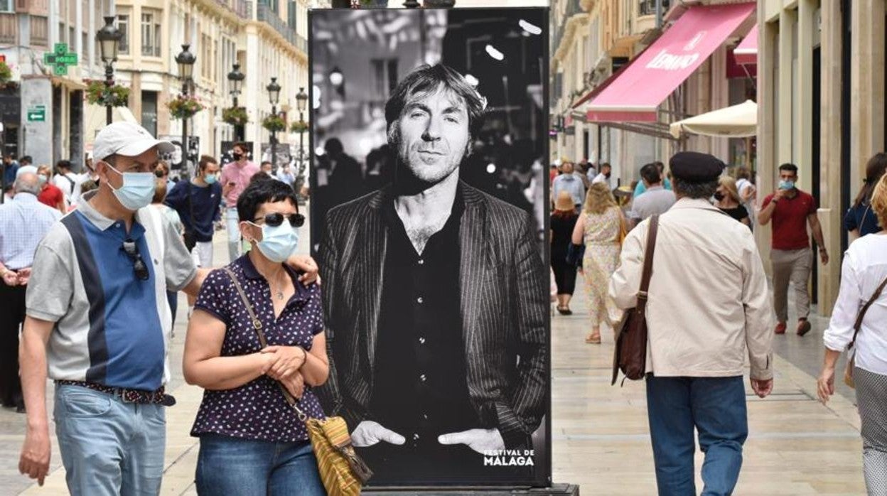 Exposición 'Cine de cerca' en la calle Larios