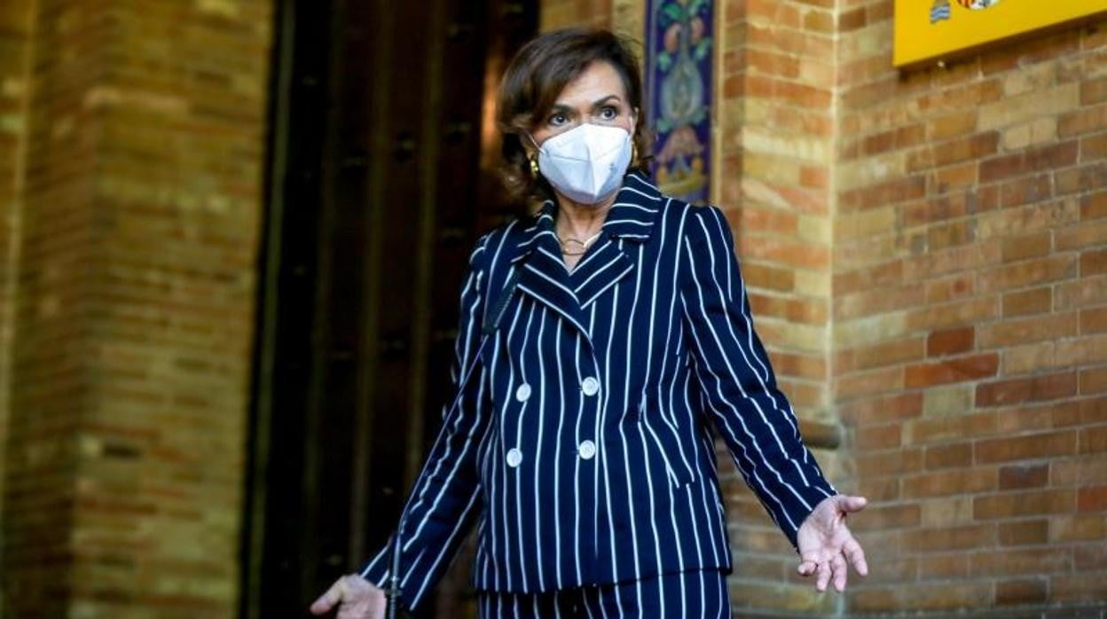 Carmen Calvo, en un acto reciente