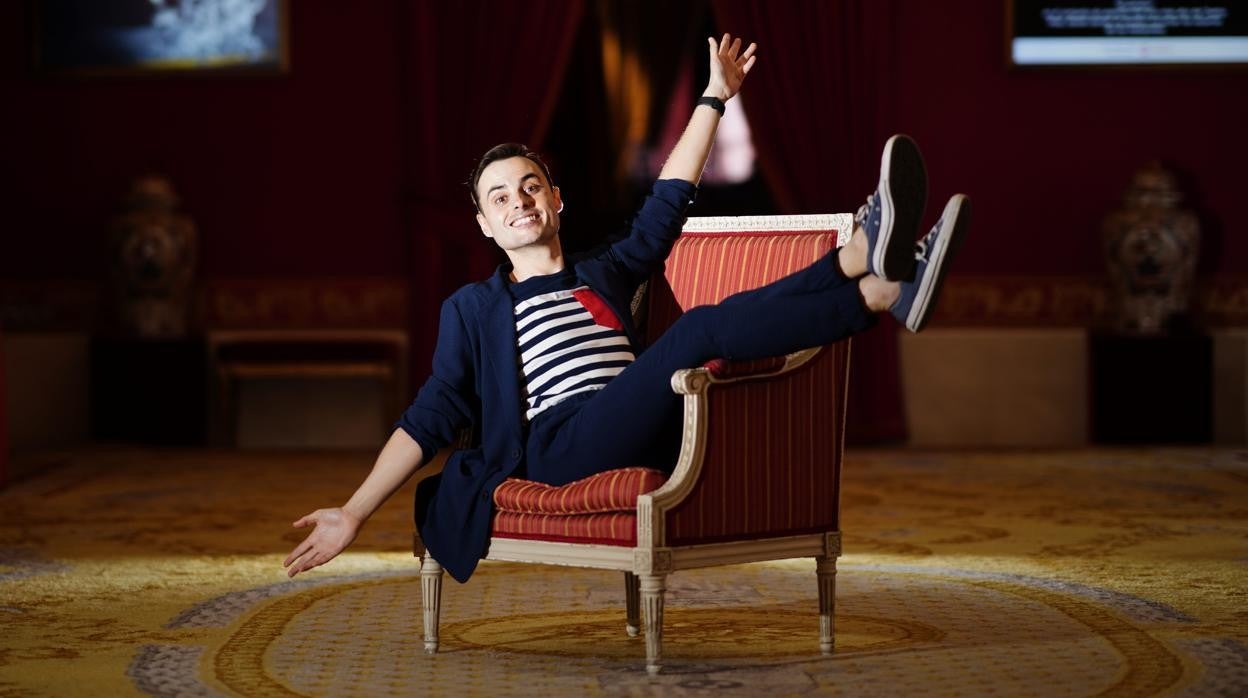 El tenor Pablo García-López, el pasado lunes, en el Teatro Real de Madrid