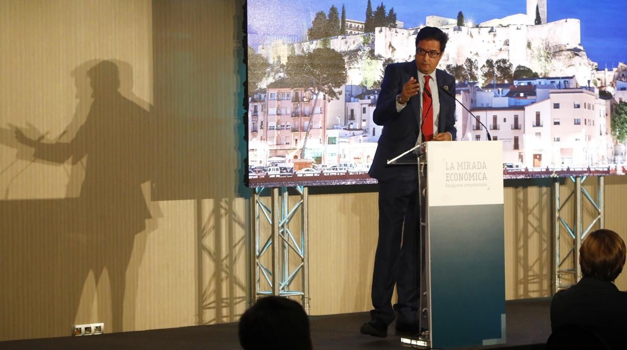 El presidente de Paradores, hoy durante su intervención en La Mirada Económica de ABC Córdoba