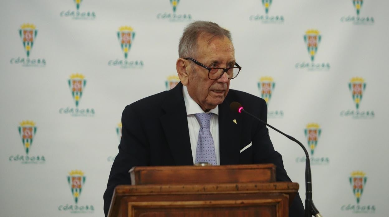 El presidente de honor del Córdoba CF, Rafael Campanero