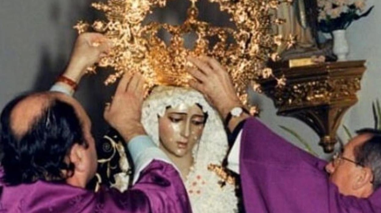 La Virgen de O, el día de su bendición en diciembre de 1996