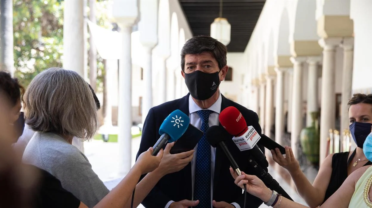 El vicepresidente andaluz, Juan Marín, ha mostrado su apoyo público a Luis Salvador