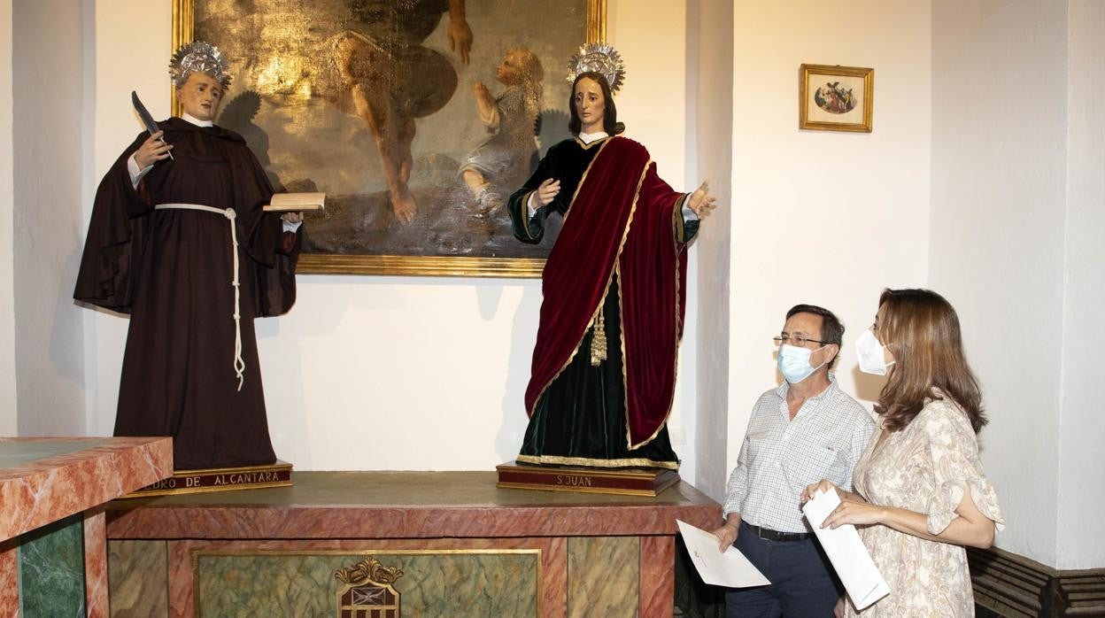 San Pedro de Alcántara y San Juan Evangelista, ya restaurados