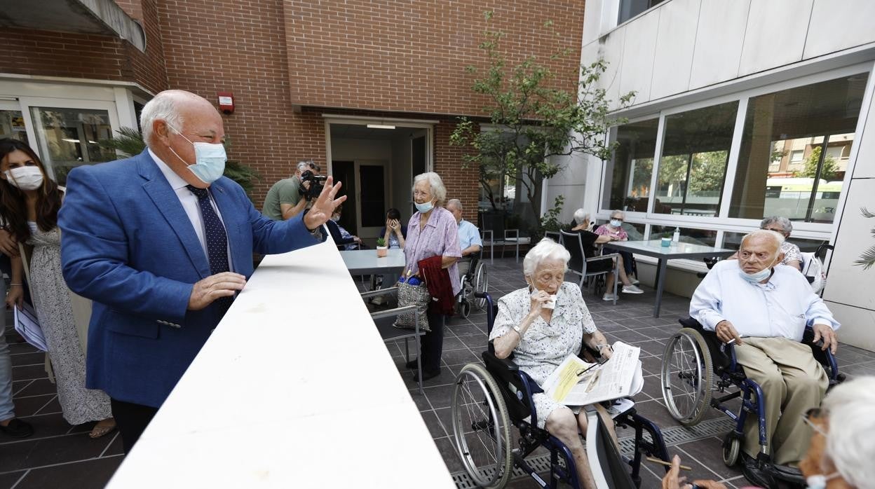 Jesús Aguirre en la residencia Orpea de Córdoba