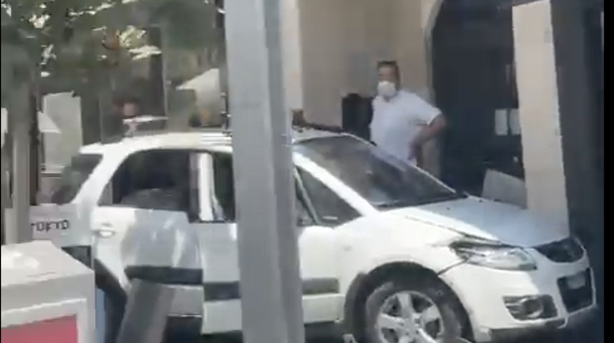 Coche con el que se produjo el atropello múltiple en Marbella