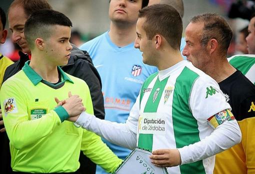 Carlos Roldán, en un partido del Córdoba ante el Atlético