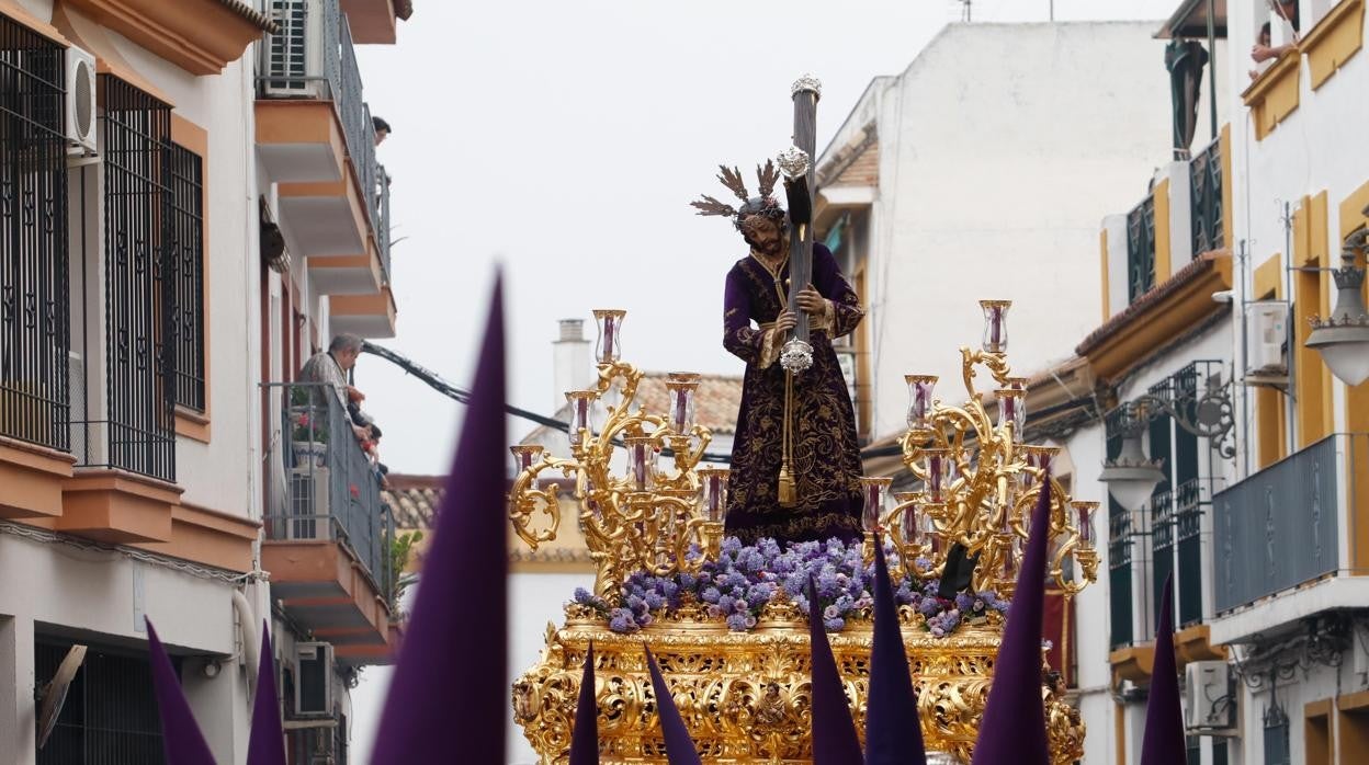 El Señor del Calvario, en el Miércoles Santo de Córdoba en 2019