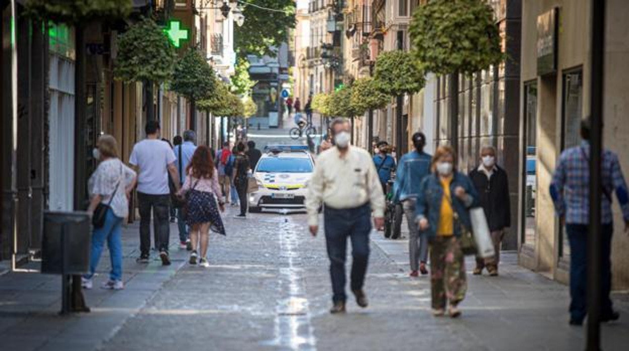 Calles de Granada durante esta quinta ola