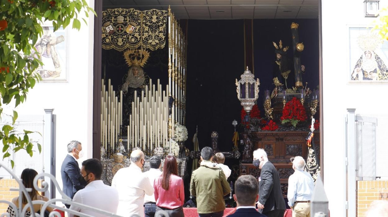 Pasos de la Virgen del Mayor Dolor en su Soledad y Jesús Caído, la Semana Santa de 2021