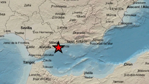 Registrado un terremoto en Torremolinos de 3,1 en la escala Ritcher