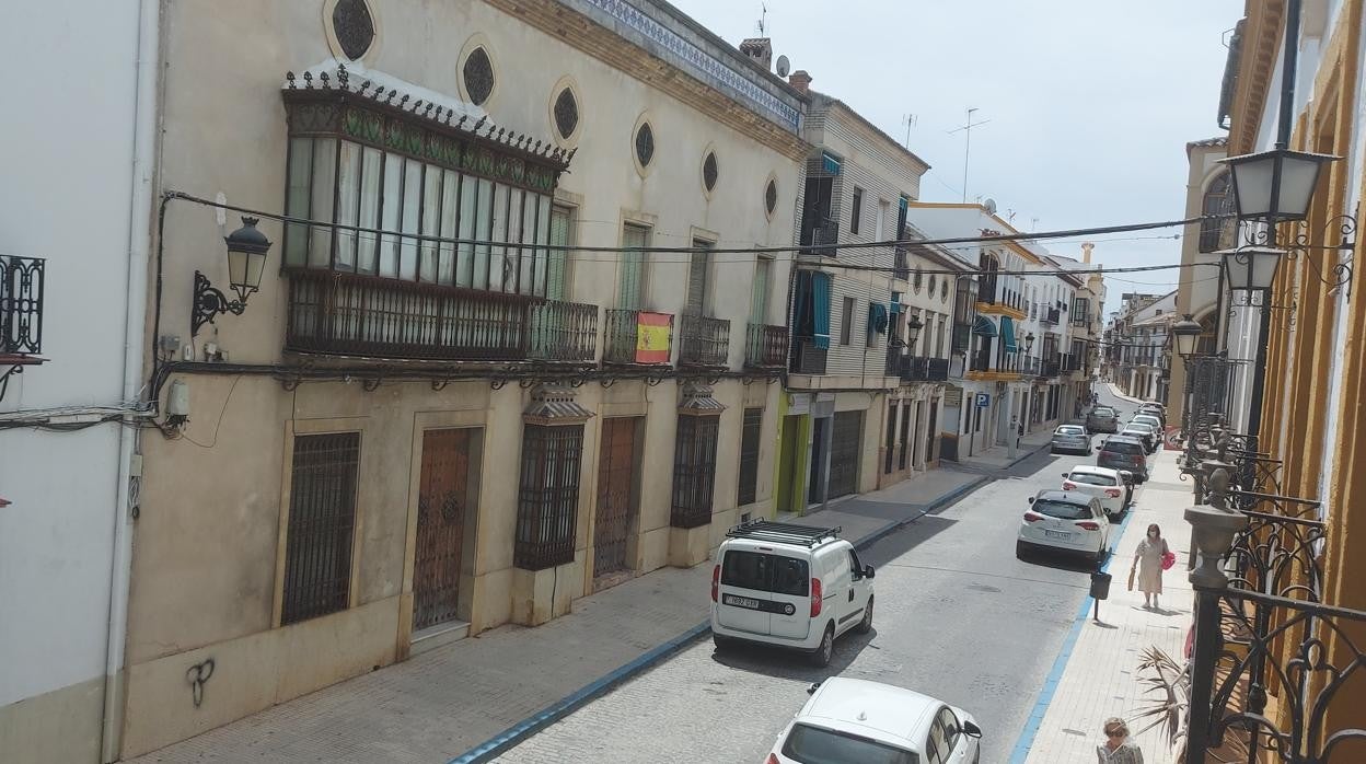 Fachada de la casa palacio de la familia Aragón