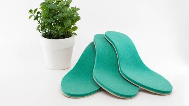 De alga asiática invasora a plantilla para zapatos