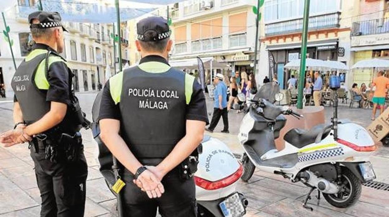 Agentes de la Policía Local de Málaga