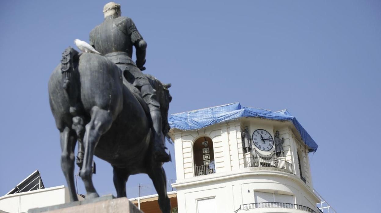 Reparación de la torre del reloj de las Tendillas