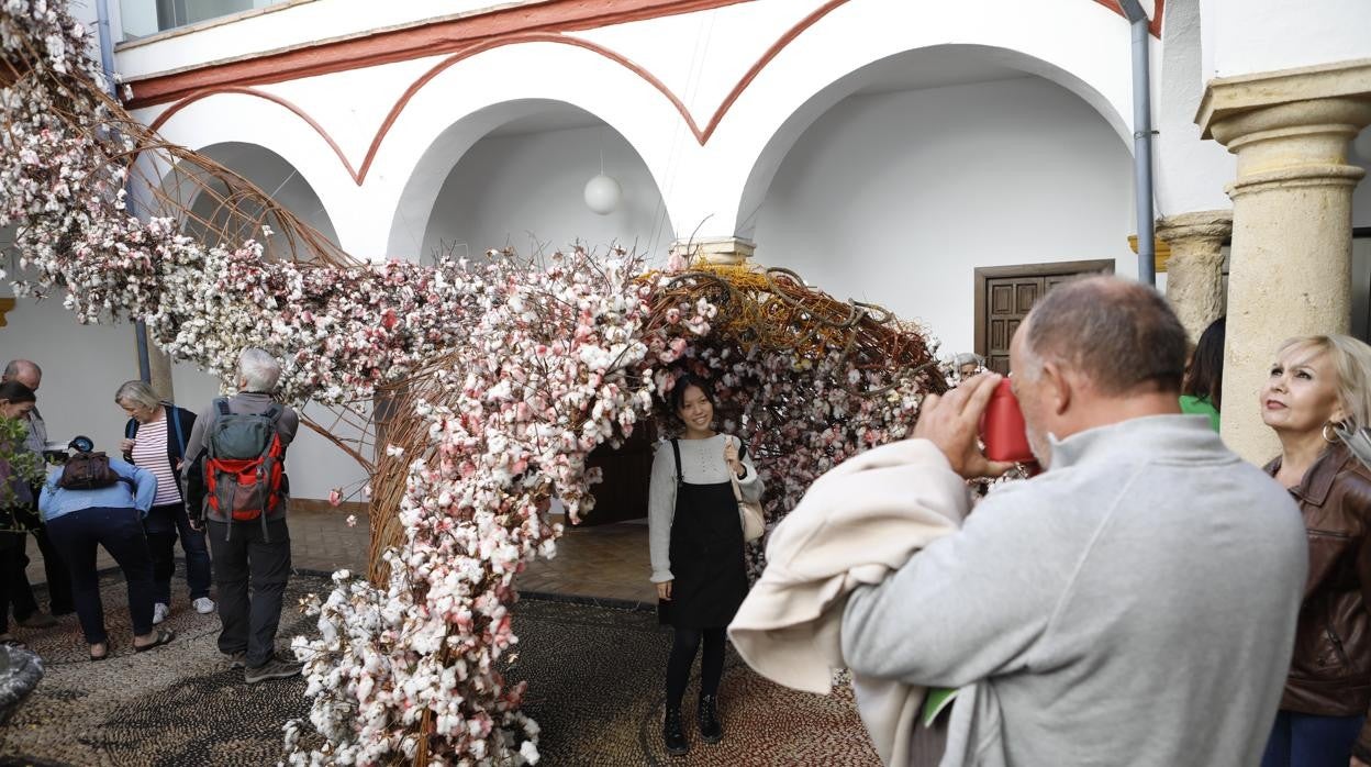 Instalación floral de una de las ediciones del festival Flora en Córdoba