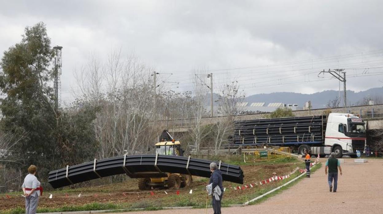 El Parque de Levante, en enero de este año