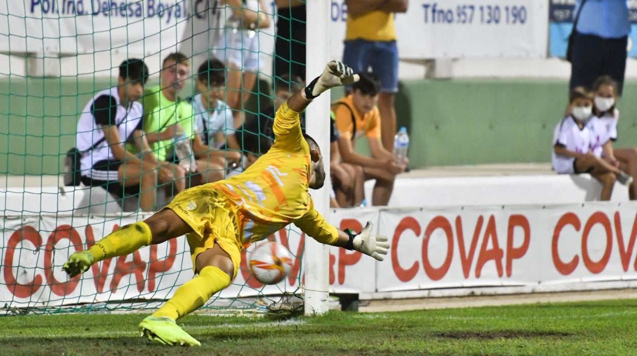 Felipe Ramos en el partido ante el Pozoblanco