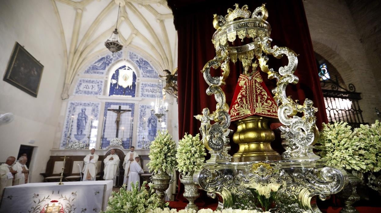 Nuestra Señora de la Fuensanta en su santuario, en septiembre de 2019