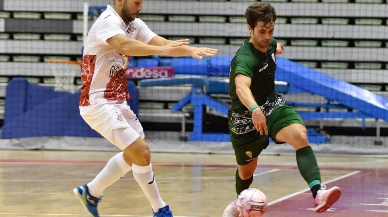 Pablo del Moral, en el partido ante ElPozo