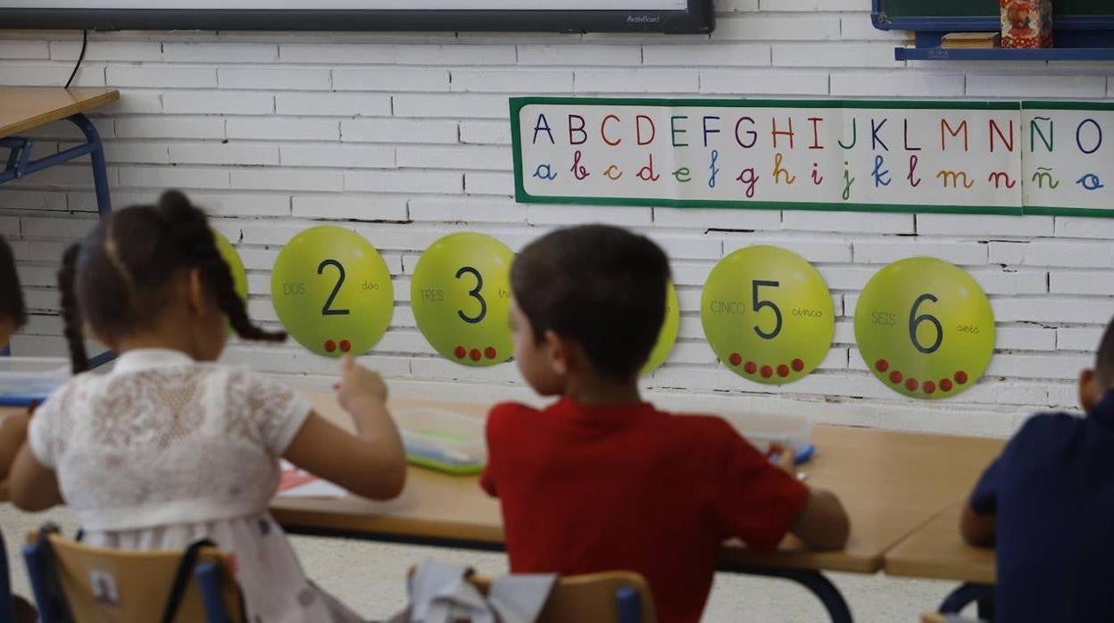 Alumnos en una clase en Córdoba