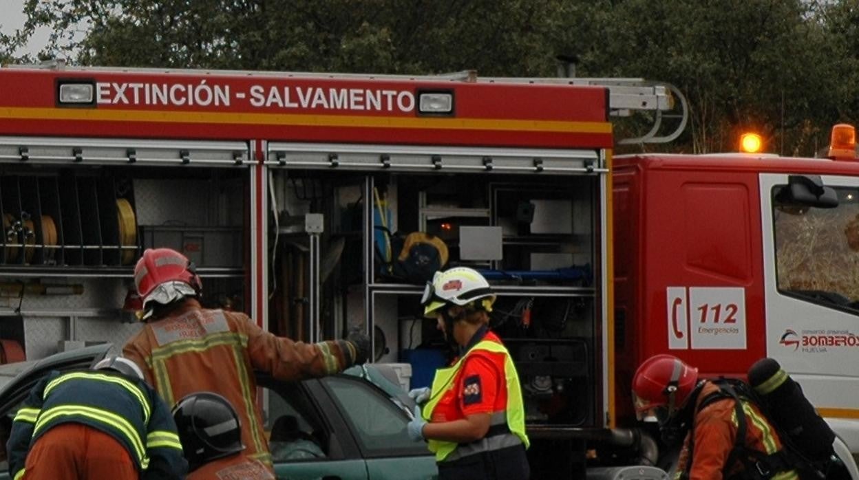 Efectivos del Servicio de Extinción de Incendios y Salvamento