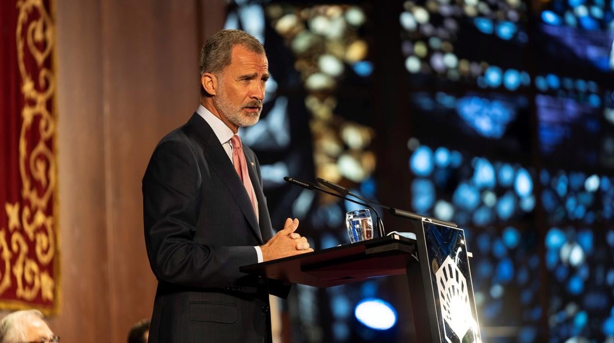 El Rey durante su discurso en la apertura del curso universitario en Córdoba