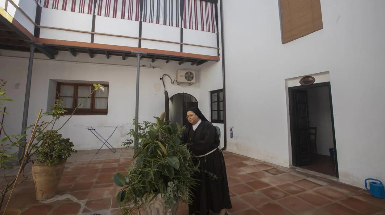 Patio de la Casa Triana, recién restaurada en el convento de Santa Cruz de Córdoba