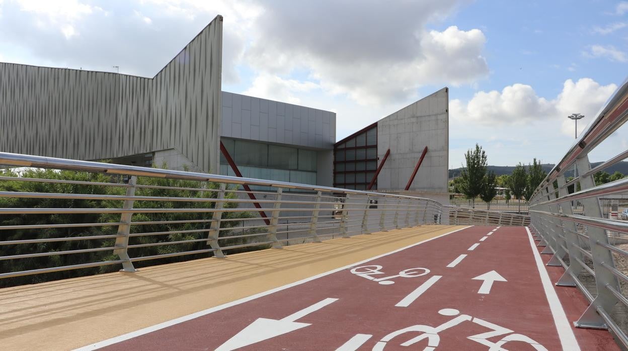 Un tramo de la pista para ciclistas