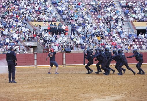 Actuación de la Guardia Civil durante la exhibición en Córdoba