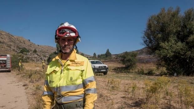 Declarado un incendio forestal en la localidad almeriense de Macael