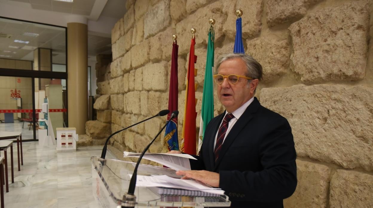 Salvador Fuentes, durante la presentación del proyecto