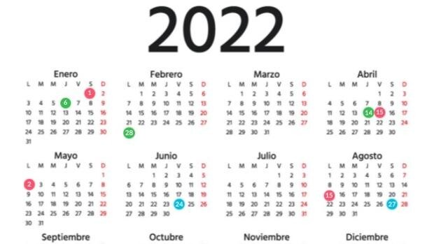 Calendario laboral de Almería 2022: así viene el año de festivos y puentes