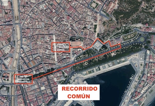 Recorrido común de las cofradías