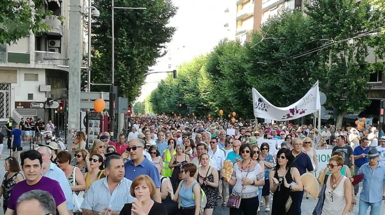 Manifestaciòn convocada por la plataforma ciudadana de la capital