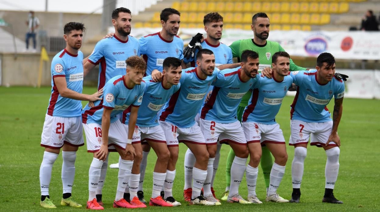 Alineación del Córdoba CF, este sábado, ante el San Roque de Lepe