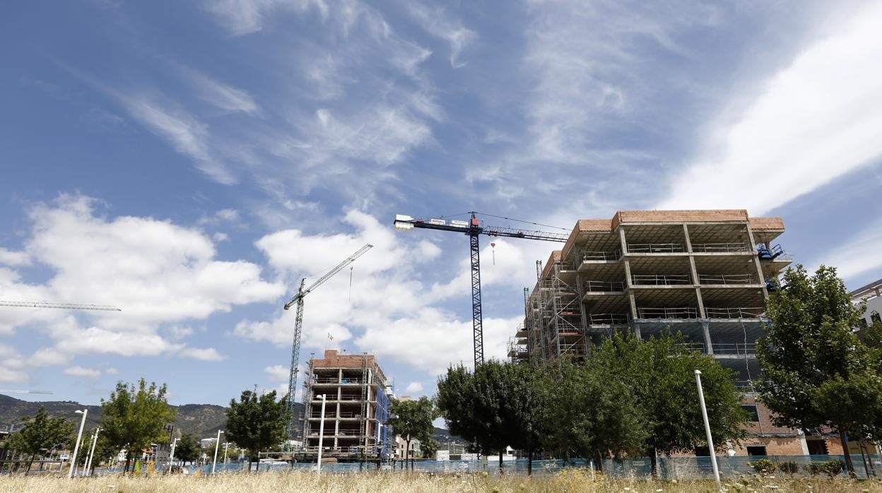 Bloques en construcción en Córdoba