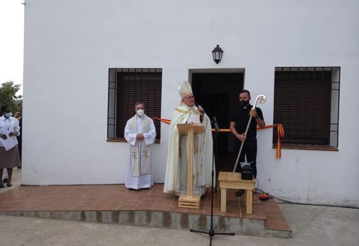 Bendición del hogar San Gabriel, en agosto