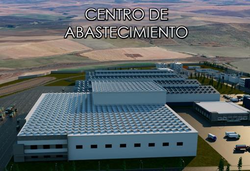 Infografía del Centro de Abastecimiento, uno de los dos grandes complejos de la Base