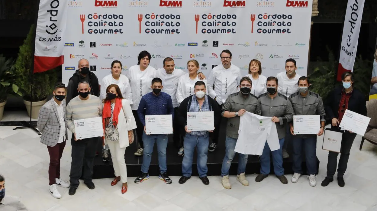 Los dueños de los restaurantes premiados en esta edición de Califato Gourmet Córdoba