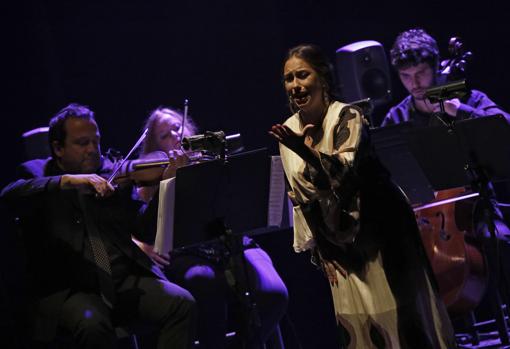 La cantaora María Terremoto, en un concierto