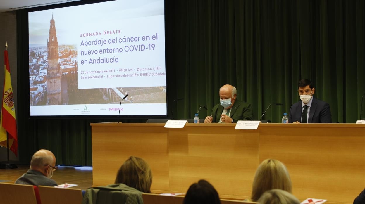 Inauguración de la jornada sobre el cáncer en el entorno del Covid