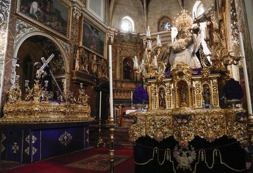 Jesús Nazareno de La Rambla y Nuestra Señora de las Angustias de Córdoba, en la iglesia de San Agustín