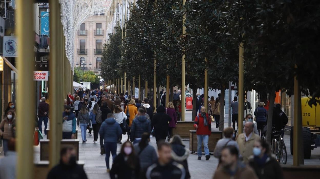 Ambiente en el Centro de Córdoba durante el pasado Black Friday de noviembre