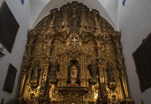 Retablo de la iglesia del convento de Santa Cruz.