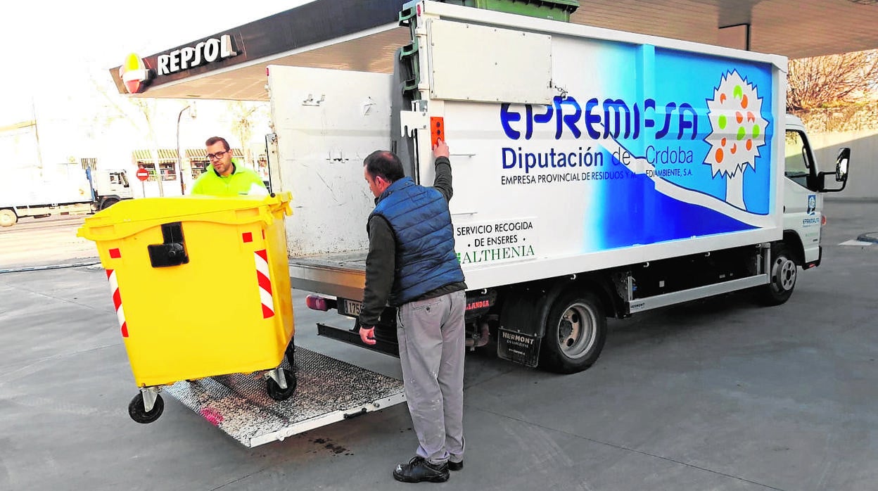 Recogida de basura de Epremasa en Lucena