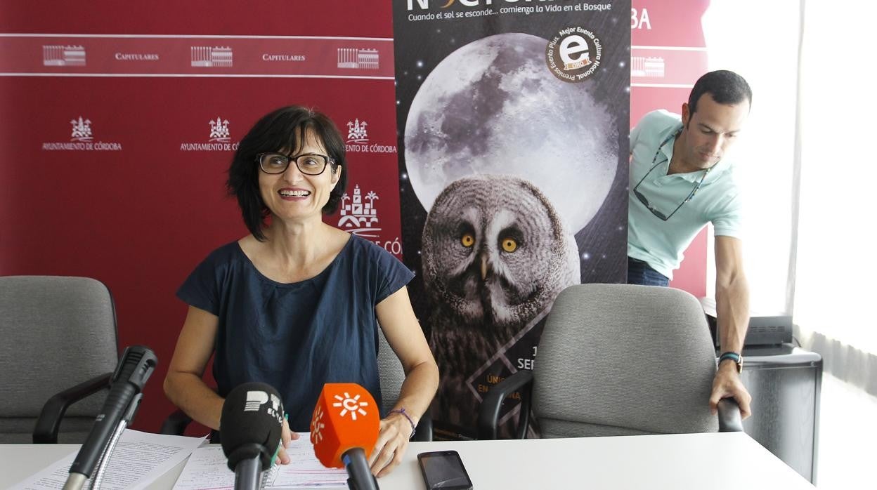 Amparo Pernichi, durante una comparecencia de prensa